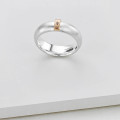 Cognac Diamond Linear Ring