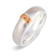 Cognac Diamond Linear Ring