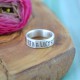 Couples Personalised Silver Band