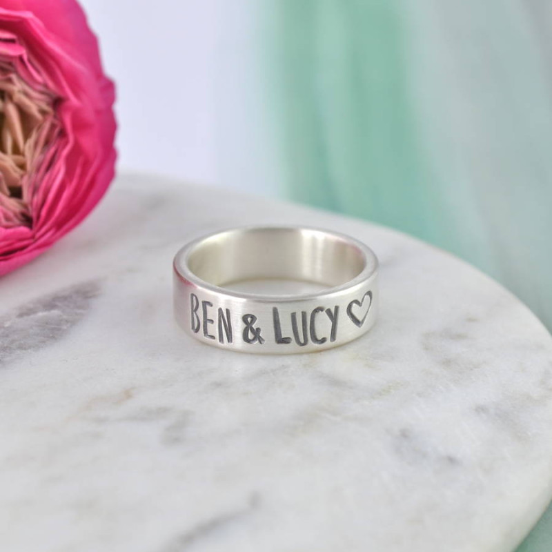 Couples personalised band product view