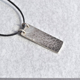 Dads Silver Hidden Message Necklace