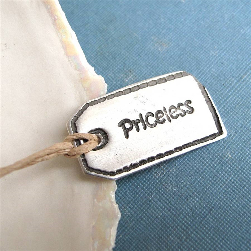 Personalised fine silver designer label