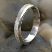 Diamond Cut Textured Sterling Silver Ring