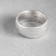 Sterling Silver Domed Sand Cast Wedding Ring