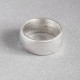 Sterling Silver Domed Sand Cast Wedding Ring