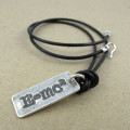 E=Mc² Silver Pendant Necklace Detail E=Mc² Silver Pendant Necklace detail image