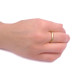 3mm Hammered Wedding Ring In 18ct Gold