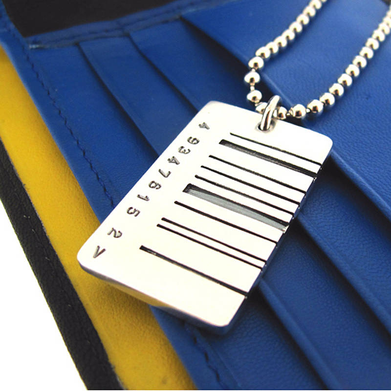 Wide Barcode Tag Pendant Wide Barcode Tag Pendant product view