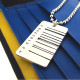Wide Barcode Tag Pendant