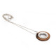 Frank Circle Stainless Steel And Wood Pendant