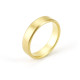 Gents Brushed Pillow Wedding Ring In 18ct Gold