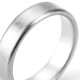 Gents Brushed Pillow Wedding Ring In 18ct Gold