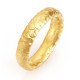 Gents Fish Scale Pattern Wedding Ring In 18ct Gold