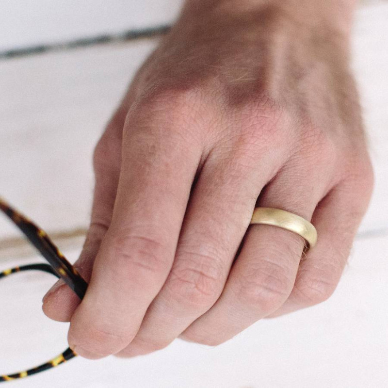 Gents Soft Pebble Wedding Ring product image