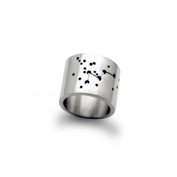 Personalised Wide Constellation Ring