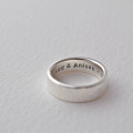 Hammered Silver Hidden Message Ring Hammered silver hidden message ring