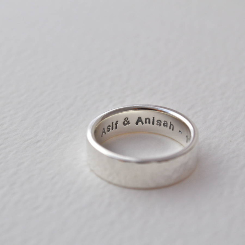 Hammered Silver Hidden Message Ring Hammered silver hidden message ring