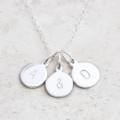 Hand Stamped Personalised Charm Necklace Hand-stamped personalised charm necklace