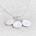 Hand Stamped Personalised Charm Necklace Hand-stamped personalised charm necklace