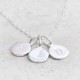 Hand Stamped Silver Personalised Charm Necklace