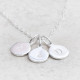 Hand Stamped Silver Personalised Charm Necklace