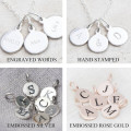 Hand Stamped Personalised Charm Necklace Hand-stamped personalised charm necklace