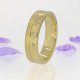 18ct Gold Handmade Mens Chunky Diamond Ring