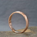 Handmade 18ct Rose Gold Hammered Wedding Ring Handmade hammered wedding ring product image