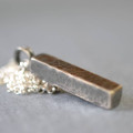 Handmade Blacksmith's Hammered Block Necklace Handmade Blacksmith's hammered block necklace in sterling silver