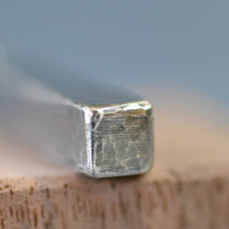 Handmade Blacksmith's Hammered Block Necklace Handmade Blacksmith's hammered block necklace in sterling silver