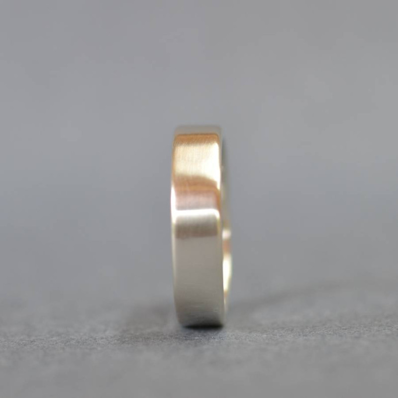 Handmade Satin Rectangular Wedding Ring Handmade satin rectangular wedding ring