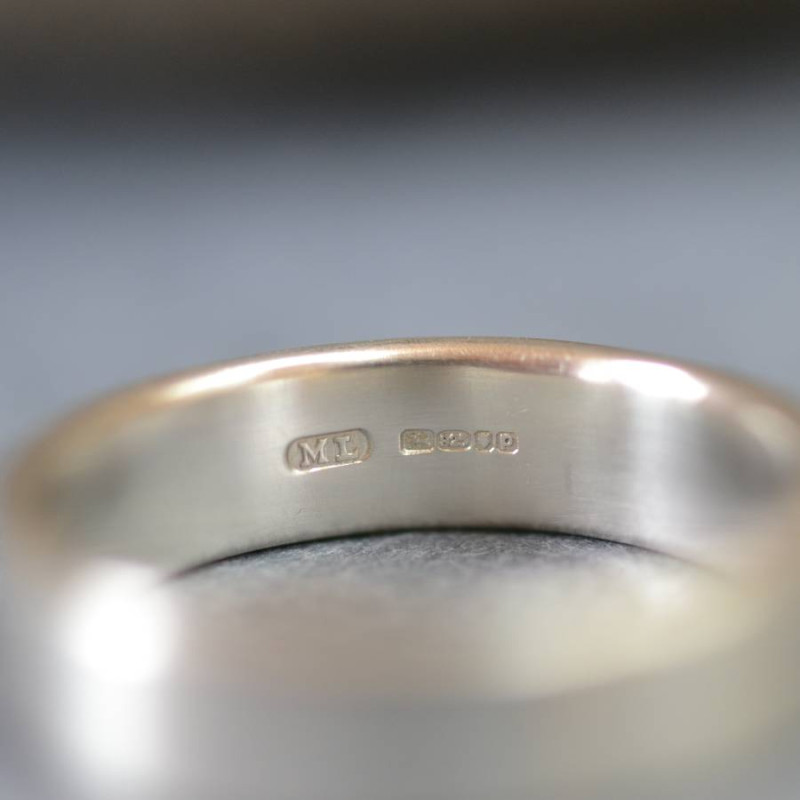 Handmade Satin Rectangular Wedding Ring Handmade satin rectangular wedding ring
