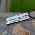Handmade Silver Dog Tag Necklace Handmade silver dog tag necklace gallery image