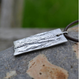 Handmade Silver Dog Tag Necklace