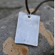 Handmade Silver Dog Tag Necklace