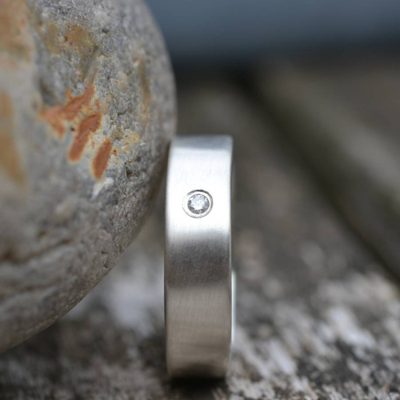 Handmade men's engagement ring product image