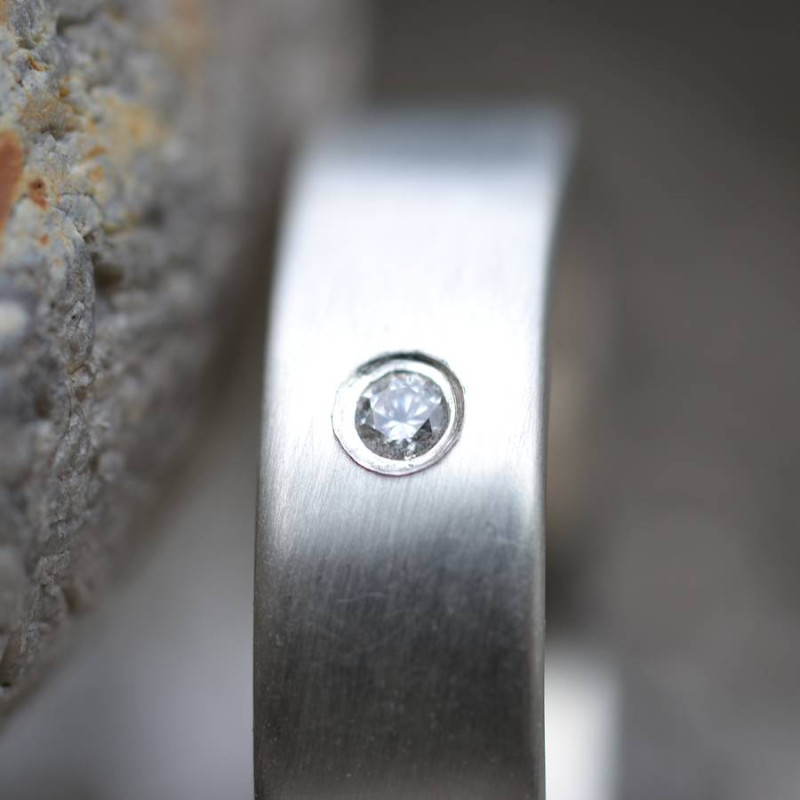 Handmade men's engagement ring product image