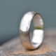 Handmade Silver Wedding Ring Lightly Hammered Finish