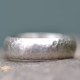 Handmade Silver Wedding Ring Lightly Hammered Finish