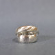 Handmade Silver Wedding Ring With Hammered Finish