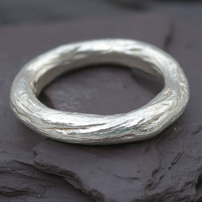 Gents Silver Rose Root Ring Gents Silver Rose Root Ring