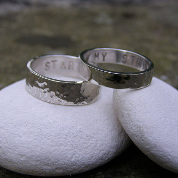 Personalised His And Hers Rings Personalised His And Hers Rings