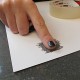 Inked Fingerprint Dog Tag Necklace