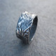 Sterling Silver Rocky Outcrop Broad Ring