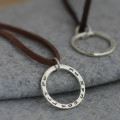 Personalised Circle on Suede Personalised Circle on Suede jewellery image