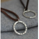 Personalised Circle On Suede
