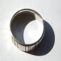 Men's Silver Barcode Oxidized Ring Men's silver barcode oxidized ring product view