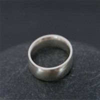 Mans Silver Wedding Band