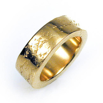 Medium Silver Concrete Ring Medium Silver Concrete Ring