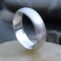 Men's Hammered Ring - Gallery View Men's hammered ring with a matte finish
